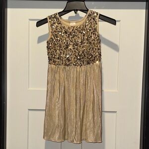 Wonder Nation Gold Sequin Formal Dress